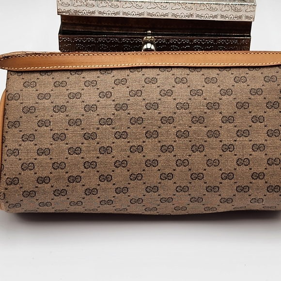 Gucci Rare Micro GG Clutch Web, RARE, Vintage + Dust Bag - Picture 7 of 17